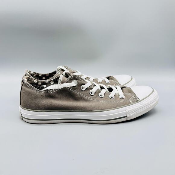Converse Shoes Womens 10 Gray Canvas Chuck Taylor All Star Low Top Sneakers - Picture 1 of 11
